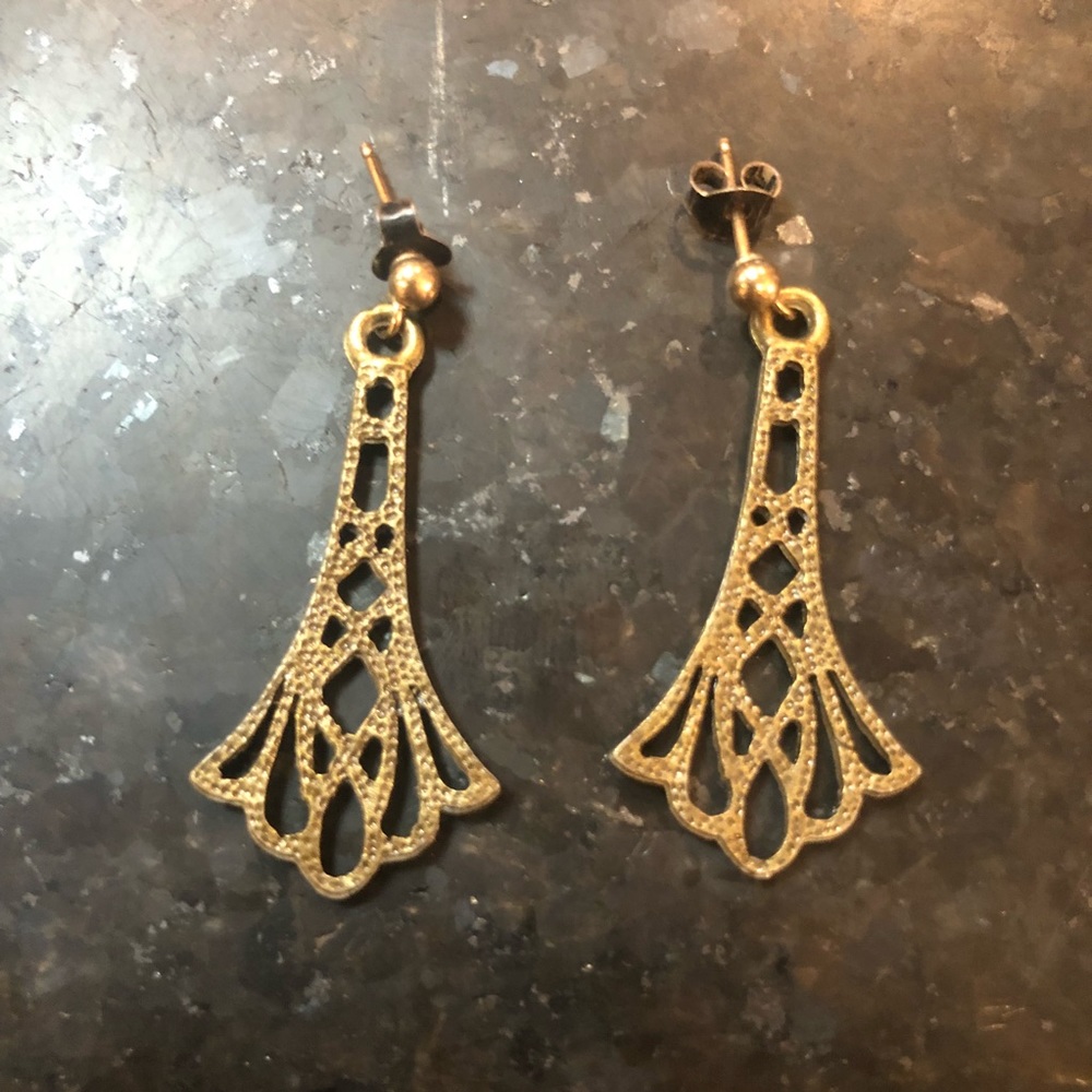 Small art deco style earrings